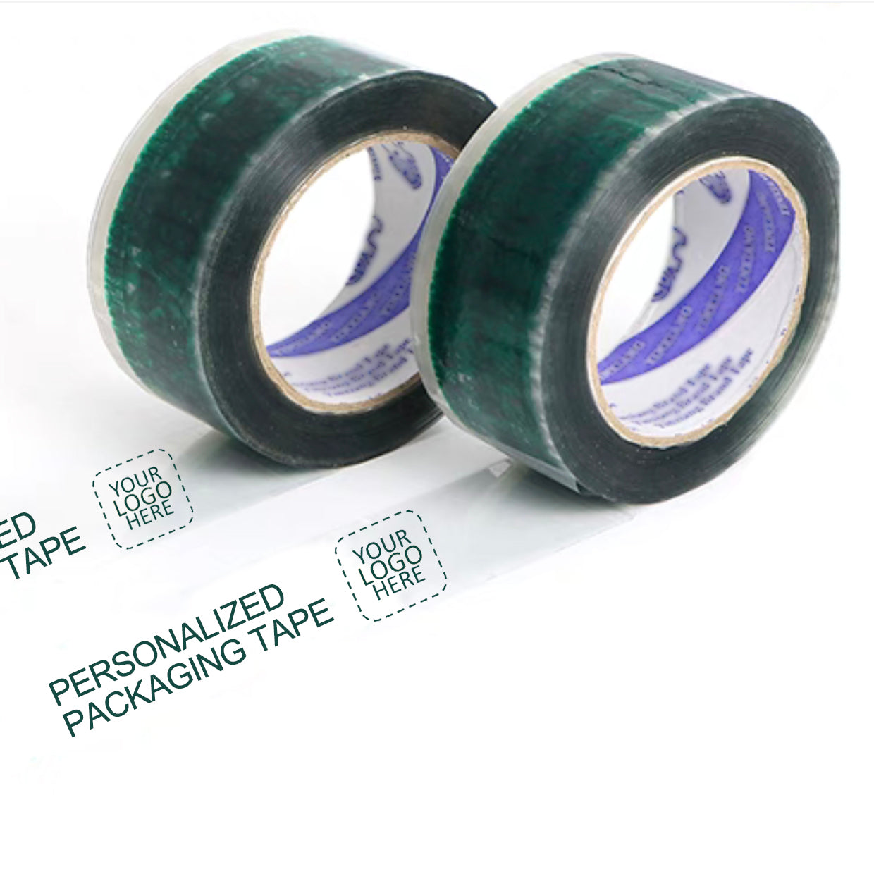 Personalized Logo Packaging Tape, Custom Design, for Shipping, Labeling, Packaging, Reinforced Gummed Paper Base, Ultra Strong, Clear, 110 yd per Roll