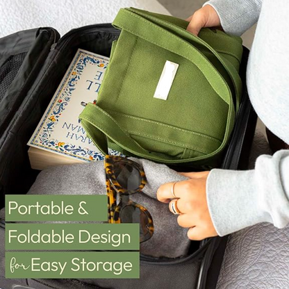 Cotton Canvas Tote Shopping Bag, Multi-function Tote Bag (Green) --- as low as $2.3