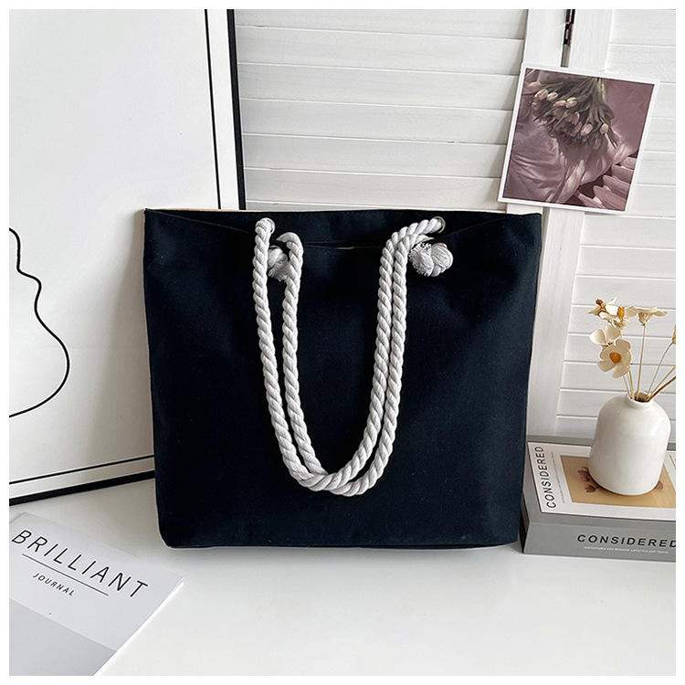 Cotton Canvas Tote Shopping Bag, Multi-function Tote Bag --- as low as $2.30